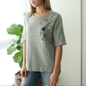 Embellished Sweatshirt Top
